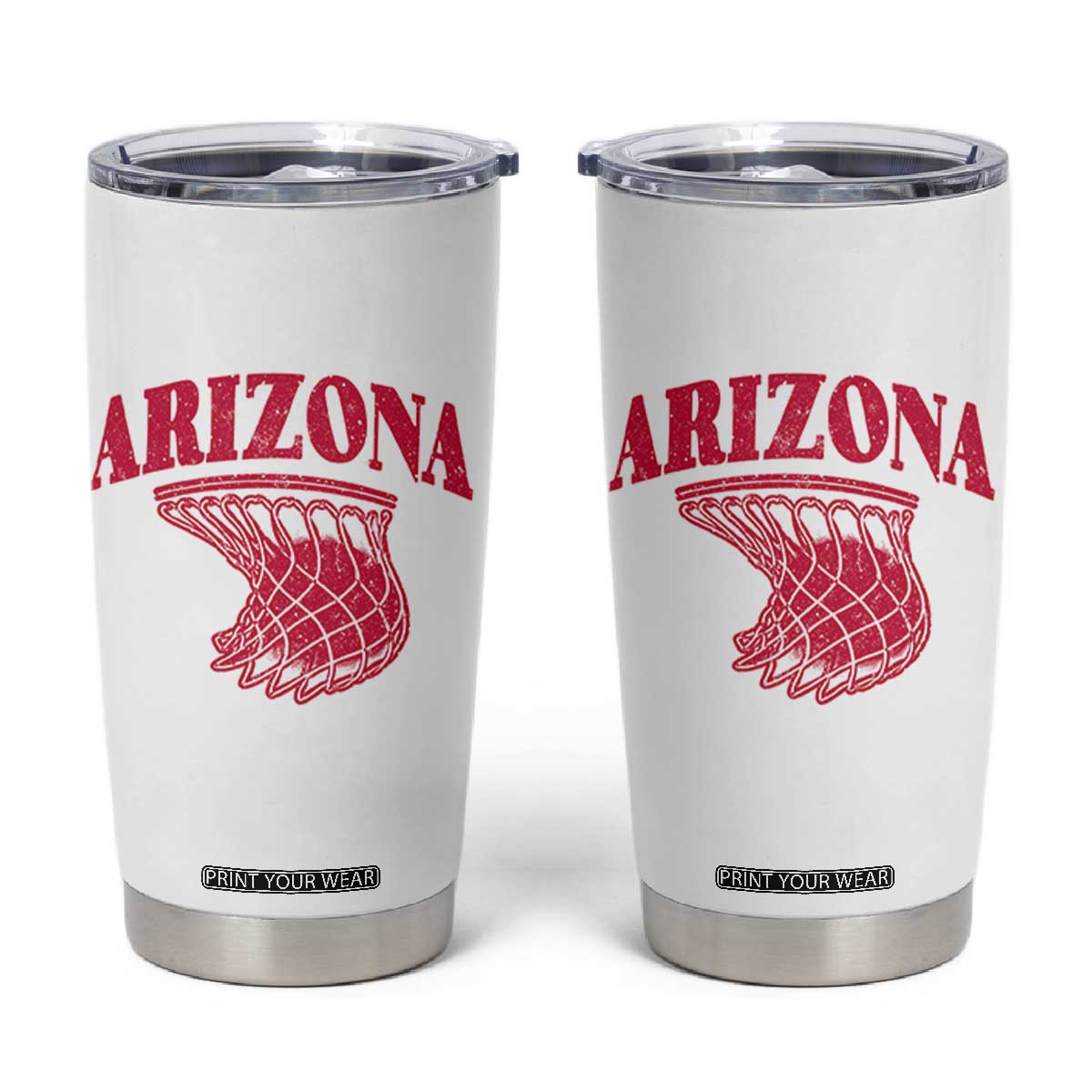 Arizona Fan Tumbler Cup Southwest Basketball Sports Lover TS12 White Print Your Wear