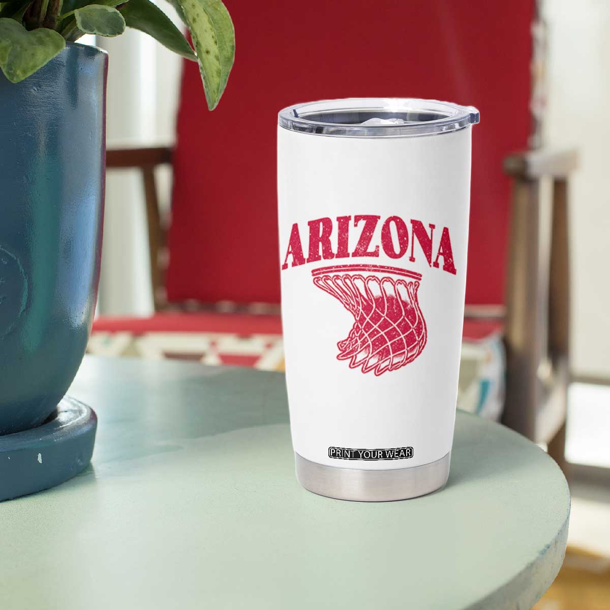 Arizona Fan Tumbler Cup Southwest Basketball Sports Lover TS12 Print Your Wear