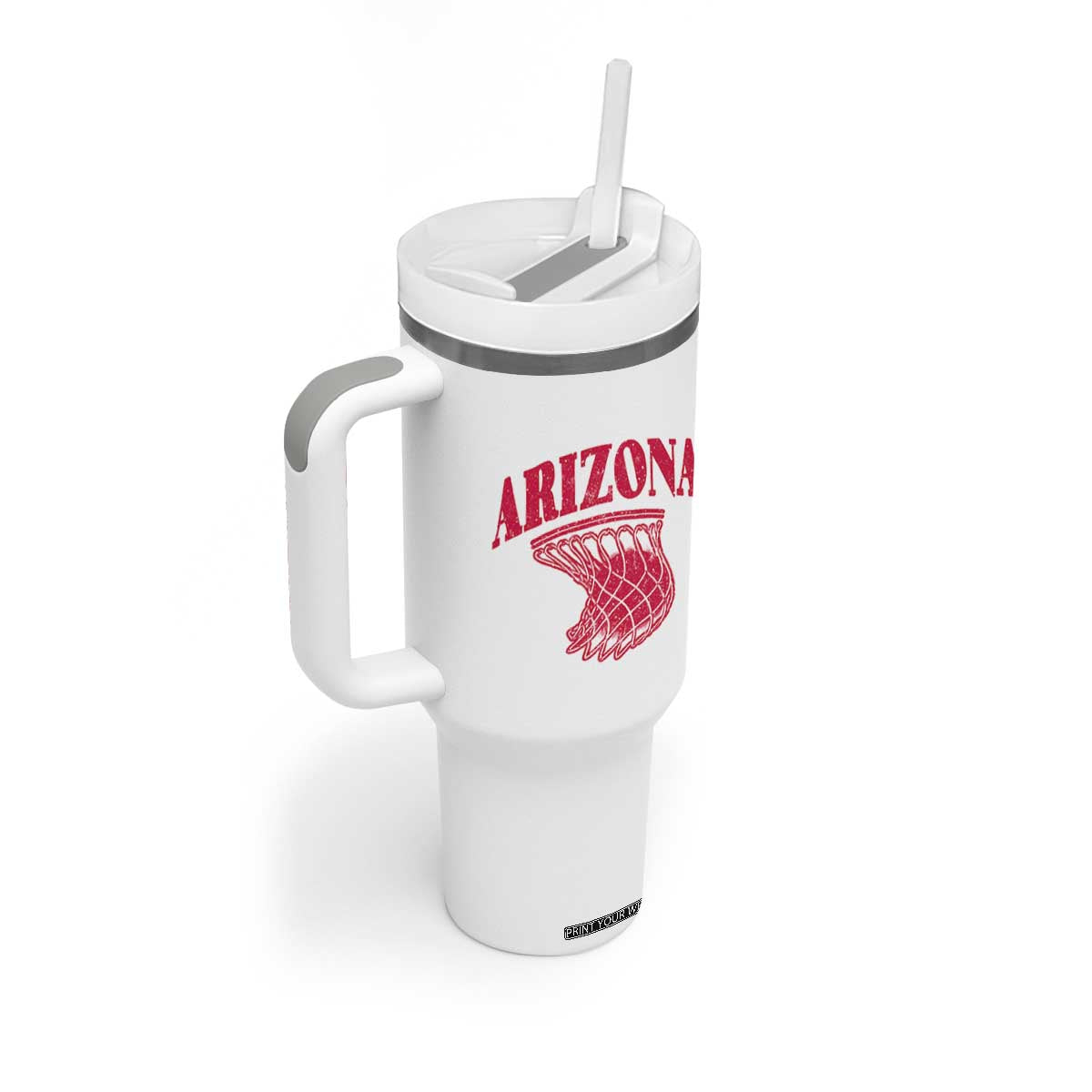 Arizona Fan Tumbler With Handle Southwest Basketball Sports Lover TS12 Print Your Wear