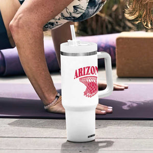 Arizona Fan Tumbler With Handle Southwest Basketball Sports Lover TS12 Print Your Wear