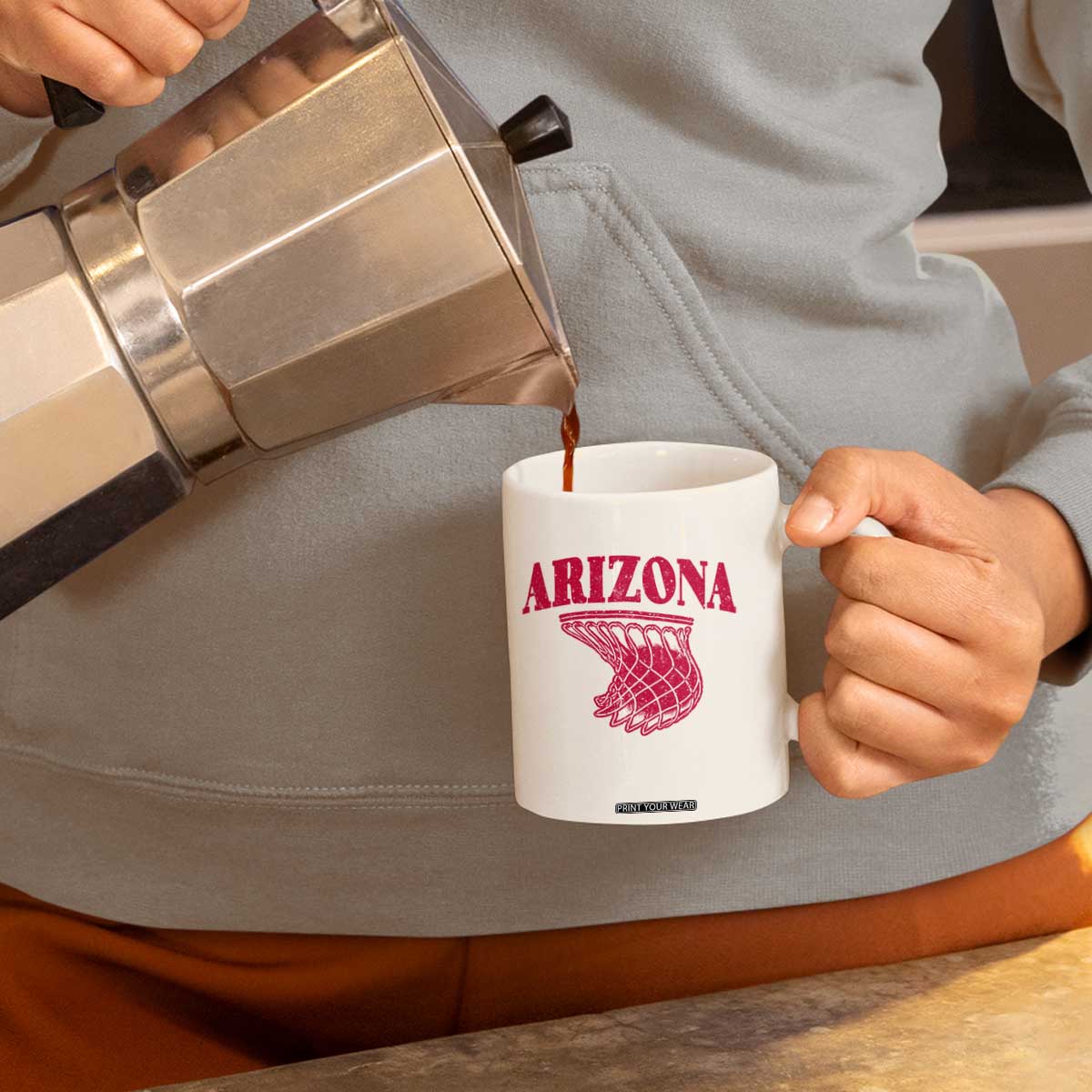 Arizona Fan Coffee Mug Southwest Basketball Sports Lover TS12 Print Your Wear
