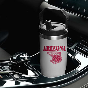 Arizona Fan Flip Straw Tumbler Southwest Basketball Sports Lover TS12 Print Your Wear