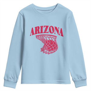 Arizona Fan Youth Sweatshirt Southwest Basketball Sports Lover TS12 Light Blue Print Your Wear
