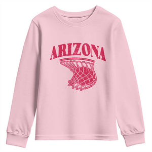 Arizona Fan Youth Sweatshirt Southwest Basketball Sports Lover TS12 Light Pink Print Your Wear