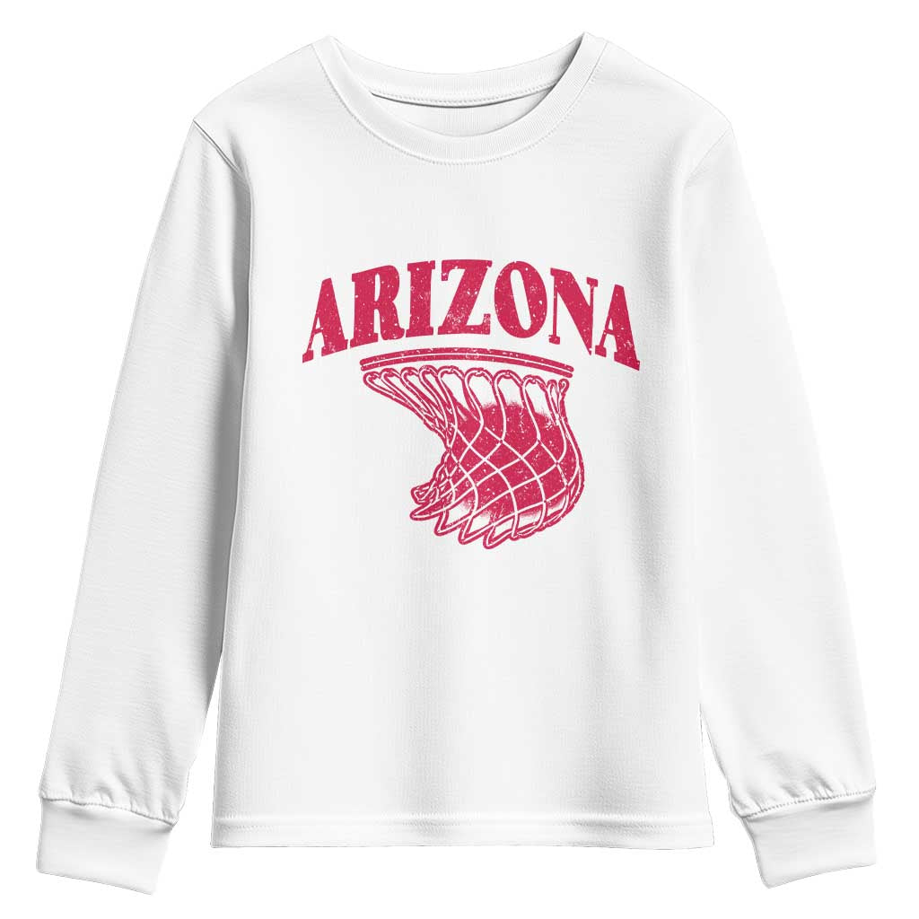 Arizona Fan Youth Sweatshirt Southwest Basketball Sports Lover TS12 White Print Your Wear