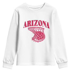 Arizona Fan Youth Sweatshirt Southwest Basketball Sports Lover TS12 White Print Your Wear