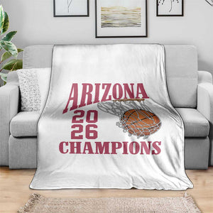Arizona Champions Throw Blanket Gift For Basketball Fan TS12 Print Your Wear