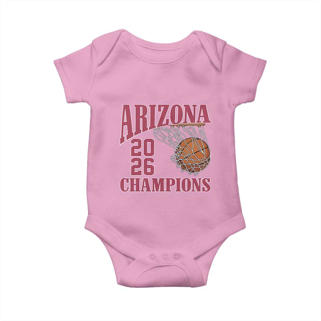 Arizona Champions Baby Onesie Gift For Basketball Fan TS12 Light Pink Print Your Wear