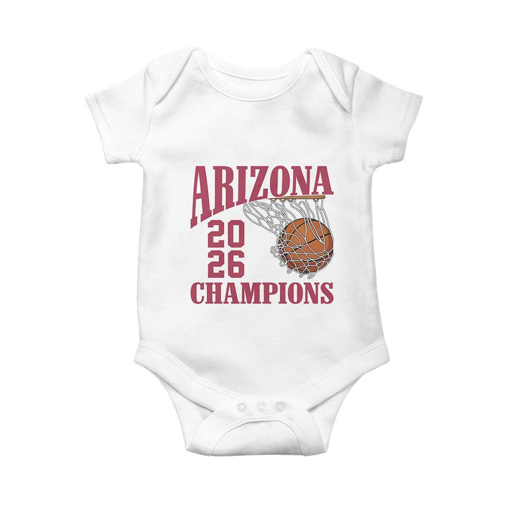 Arizona Champions Baby Onesie Gift For Basketball Fan TS12 White Print Your Wear