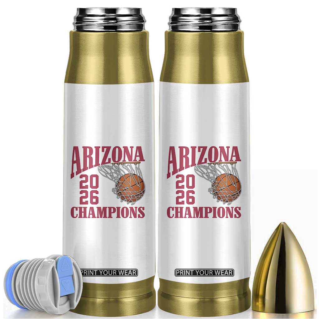 Arizona Champions Bullet Tumbler Gift For Basketball Fan TS12 White Print Your Wear
