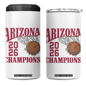 Arizona Champions 4 in 1 Can Cooler Tumbler Gift For Basketball Fan TS12 One Size: 16 oz White Print Your Wear
