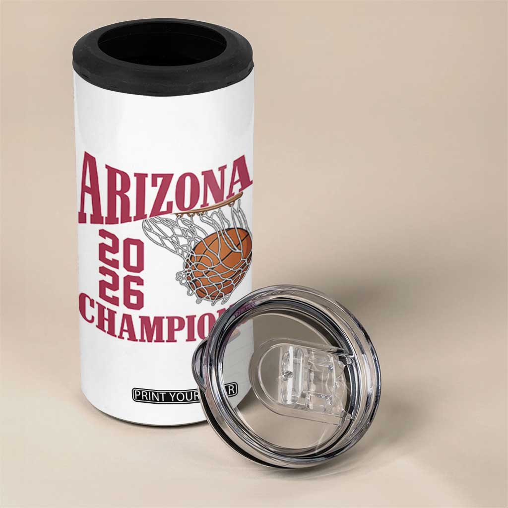 Arizona Champions 4 in 1 Can Cooler Tumbler Gift For Basketball Fan TS12 Print Your Wear