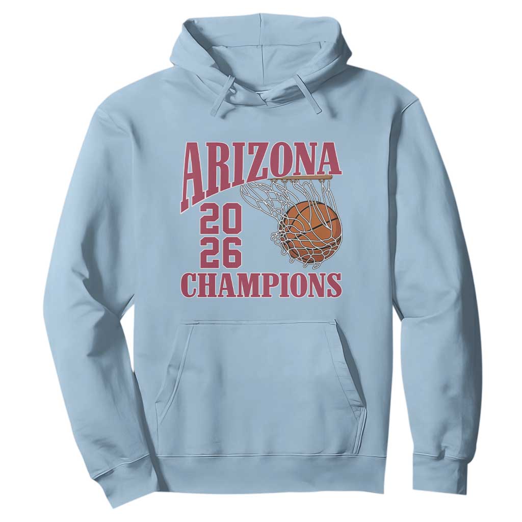 Arizona Champions Hoodie Gift For Basketball Fan TS12 Light Blue Print Your Wear