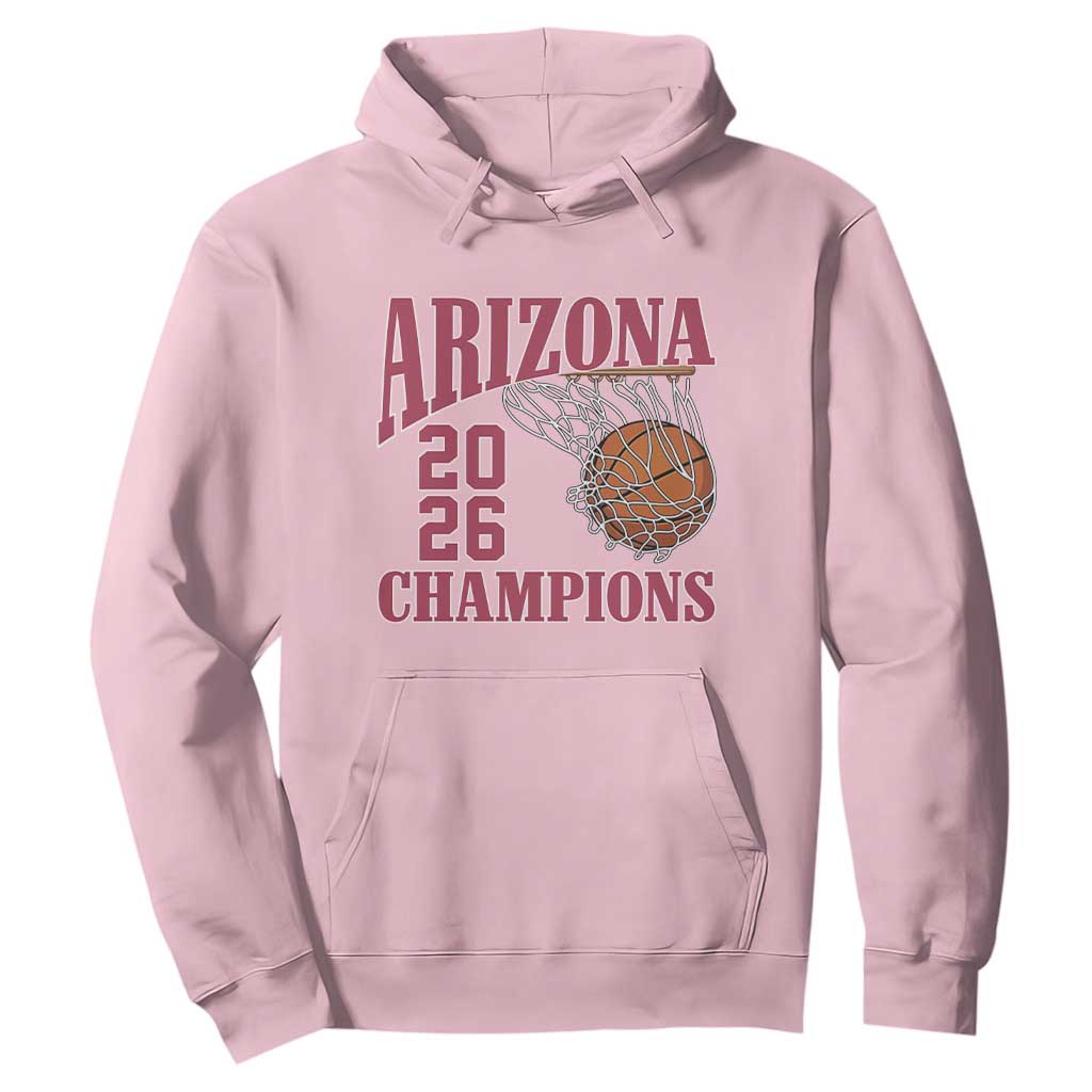 Arizona Champions Hoodie Gift For Basketball Fan TS12 Light Pink Print Your Wear