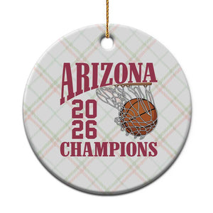 Arizona Champions Ceramic Ornament Gift For Basketball Fan TS12 1pc Christmas Plaid Print Your Wear
