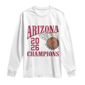 Arizona Champions Long Sleeve Shirt Gift For Basketball Fan TS12 White Print Your Wear