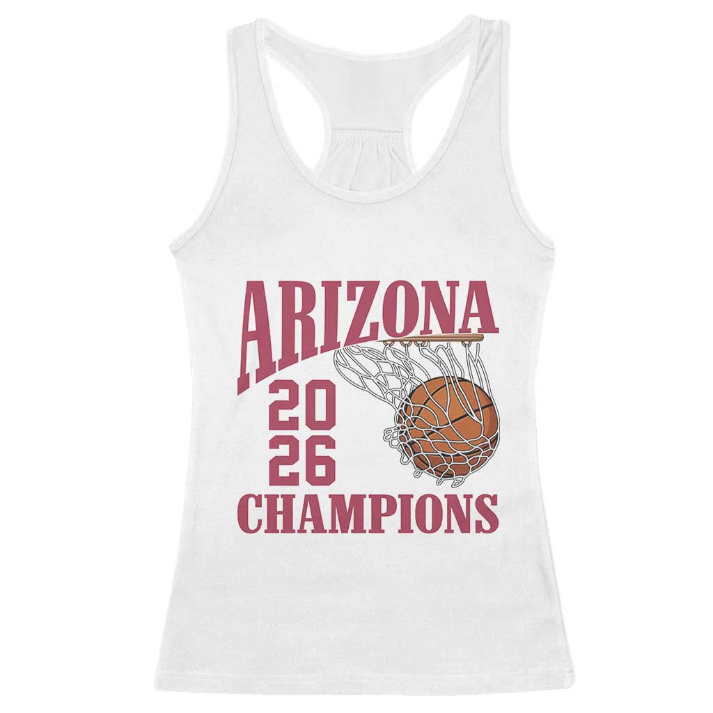 Arizona Champions Racerback Tank Top Gift For Basketball Fan TS12 White Print Your Wear
