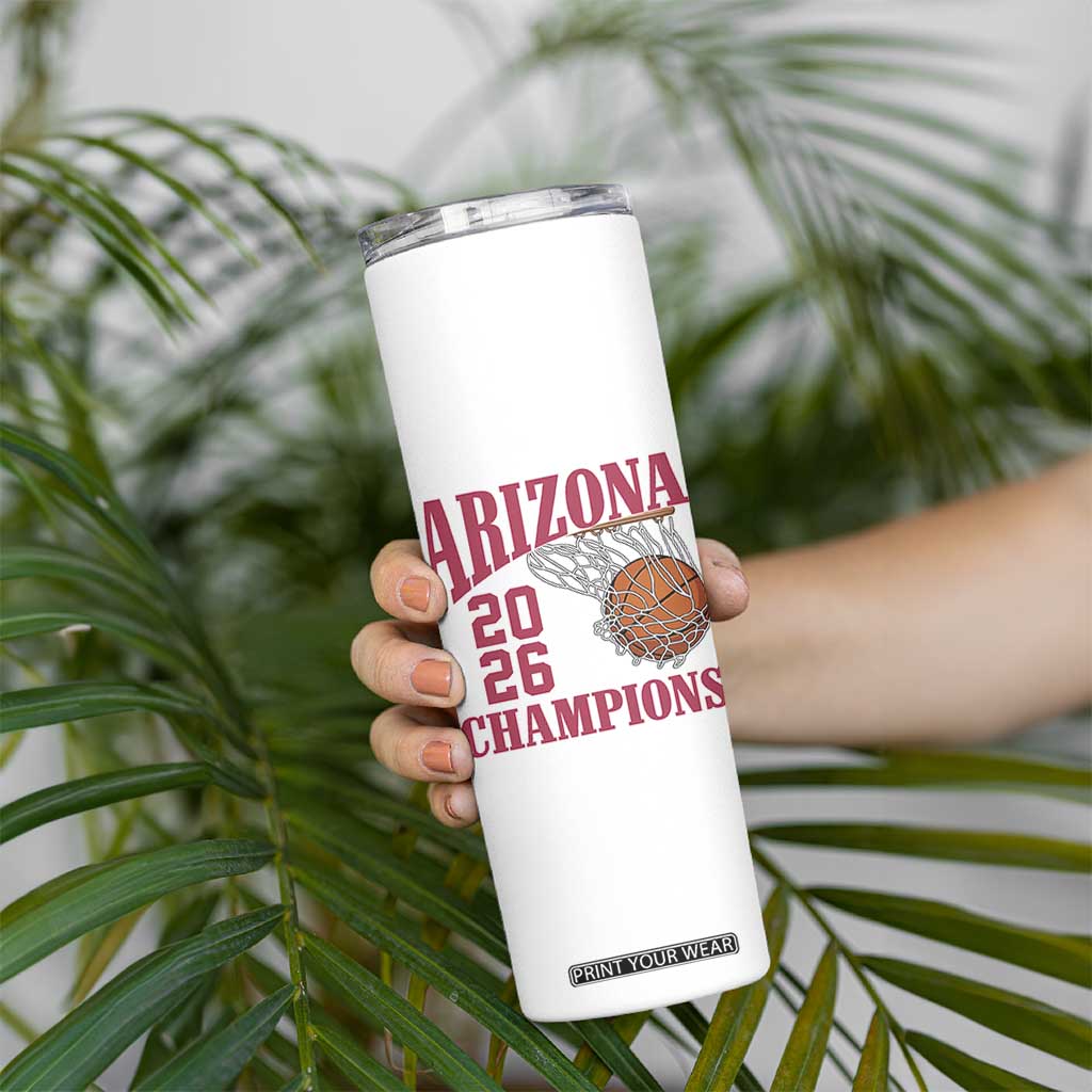 Arizona Champions Skinny Tumbler Gift For Basketball Fan TS12 Print Your Wear