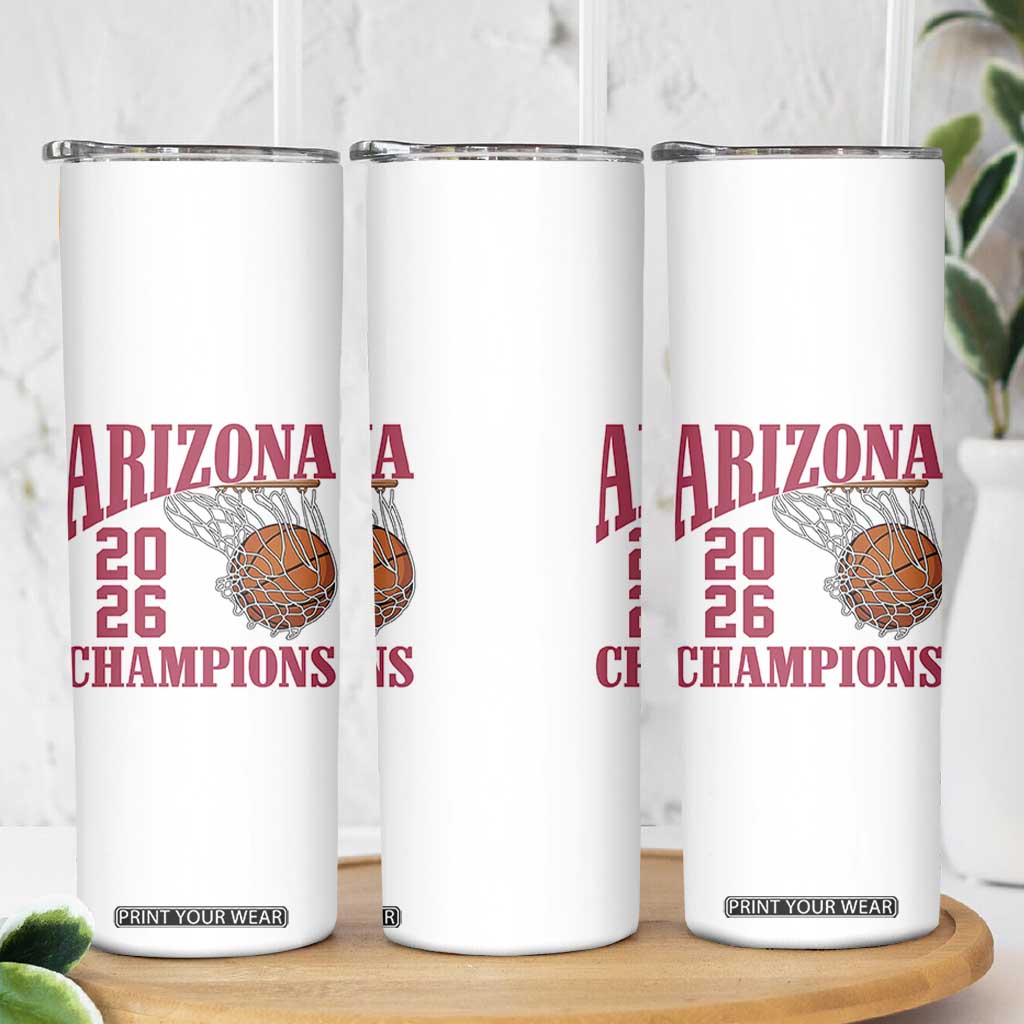 Arizona Champions Skinny Tumbler Gift For Basketball Fan TS12 Print Your Wear