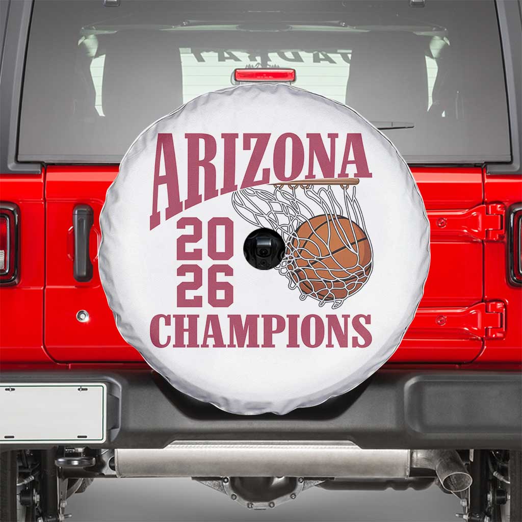 Arizona Champions Spare Tire Cover Gift For Basketball Fan TS12 White Print Your Wear