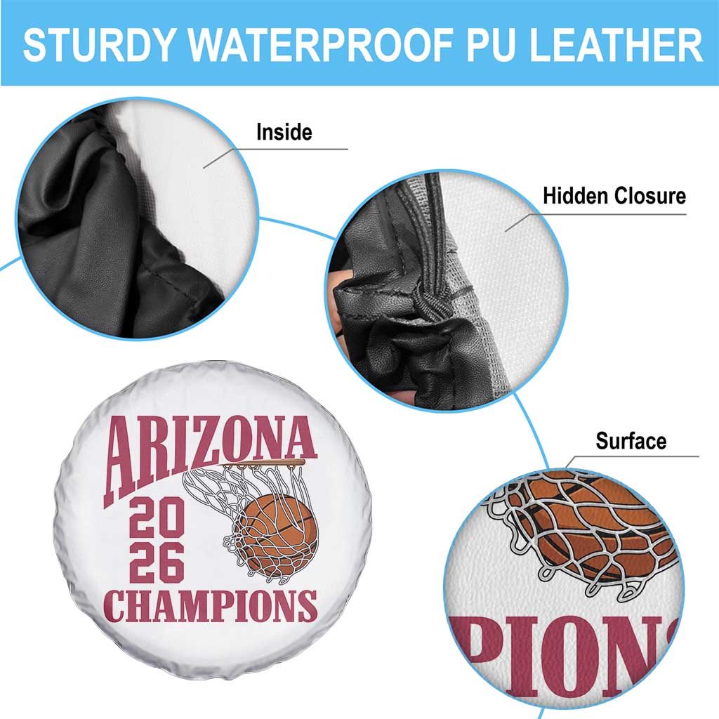Arizona Champions Spare Tire Cover Gift For Basketball Fan TS12 Print Your Wear