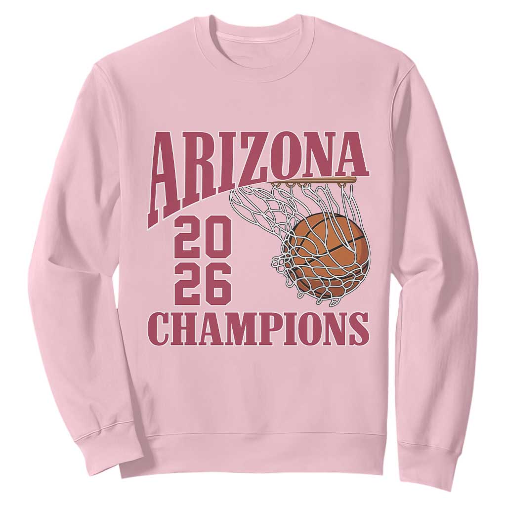 Arizona Champions Sweatshirt Gift For Basketball Fan TS12 Light Pink Print Your Wear