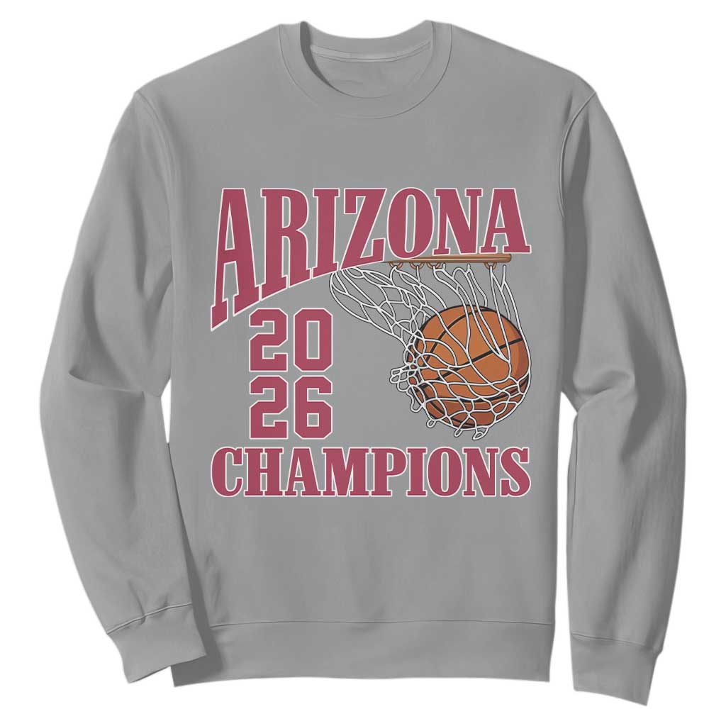 Arizona Champions Sweatshirt Gift For Basketball Fan TS12 Sport Gray Print Your Wear