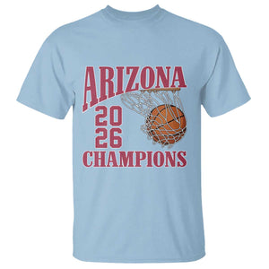 Arizona Champions T Shirt Gift For Basketball Fan TS12 Light Blue Print Your Wear