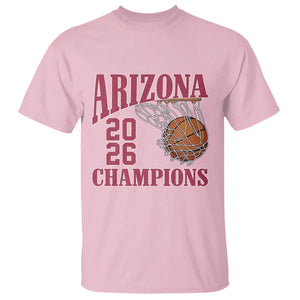 Arizona Champions T Shirt Gift For Basketball Fan TS12 Light Pink Print Your Wear