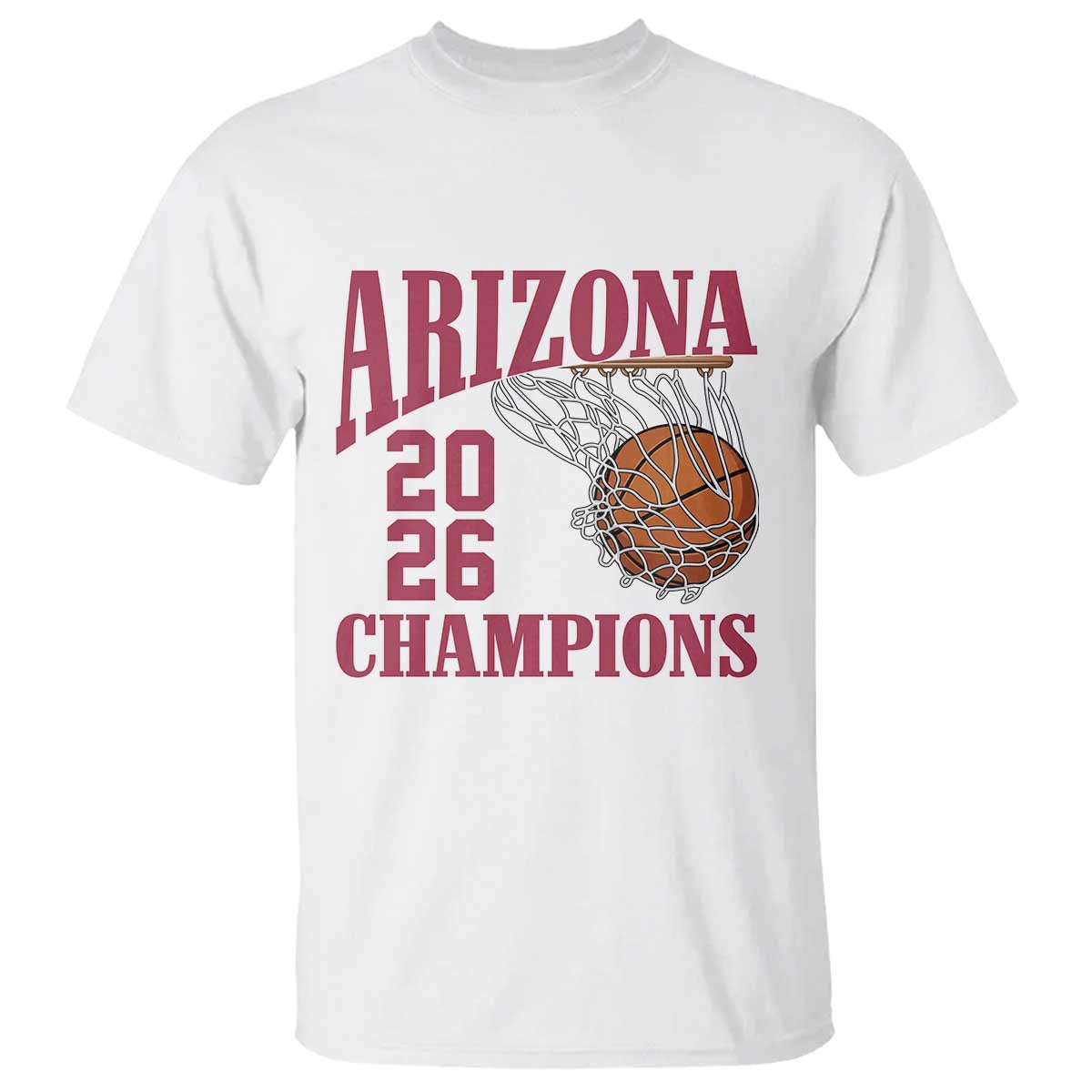 Arizona Champions T Shirt Gift For Basketball Fan TS12 White Print Your Wear