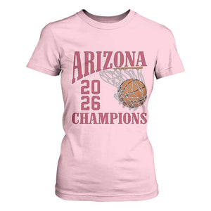 Arizona Champions T Shirt For Women Gift For Basketball Fan TS12 Light Pink Print Your Wear