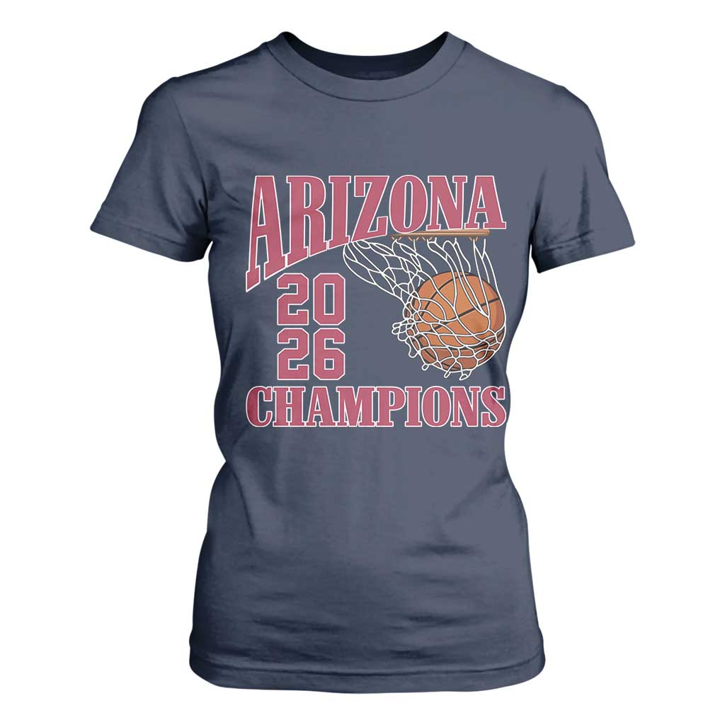 Arizona Champions T Shirt For Women Gift For Basketball Fan TS12 Navy Print Your Wear