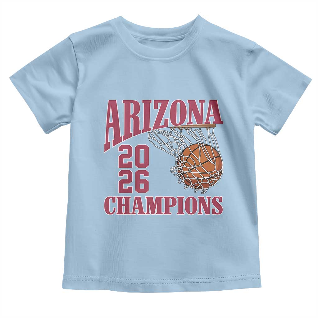 Arizona Champions Toddler T Shirt Gift For Basketball Fan TS12 Light Blue Print Your Wear