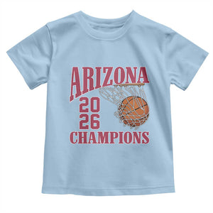 Arizona Champions Toddler T Shirt Gift For Basketball Fan TS12 Light Blue Print Your Wear