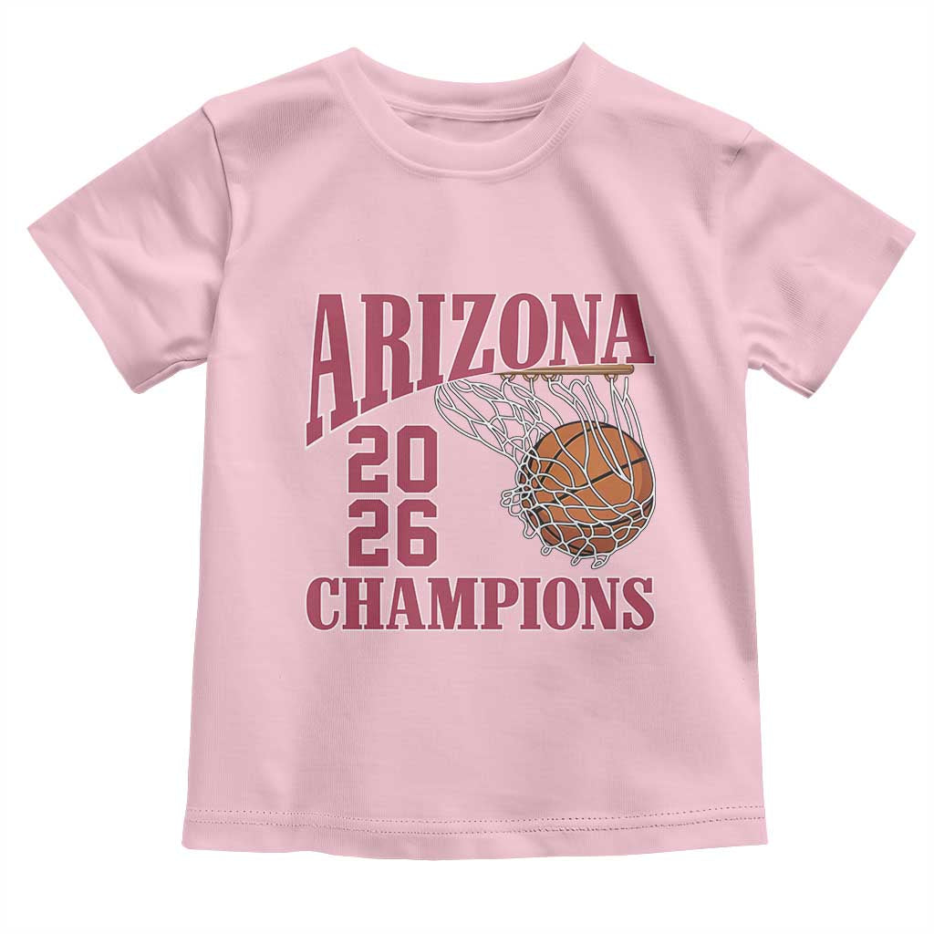 Arizona Champions Toddler T Shirt Gift For Basketball Fan TS12 Light Pink Print Your Wear