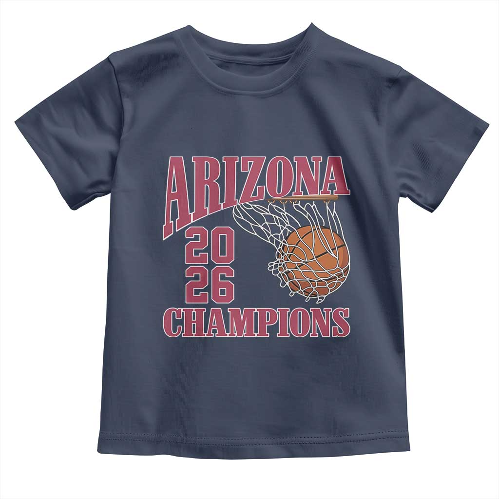 Arizona Champions Toddler T Shirt Gift For Basketball Fan TS12 Navy Print Your Wear