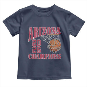 Arizona Champions Toddler T Shirt Gift For Basketball Fan TS12 Navy Print Your Wear