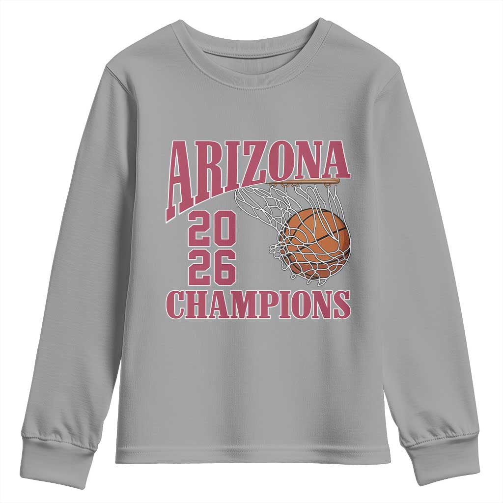 Arizona Champions Youth Sweatshirt Gift For Basketball Fan TS12 Sport Gray Print Your Wear