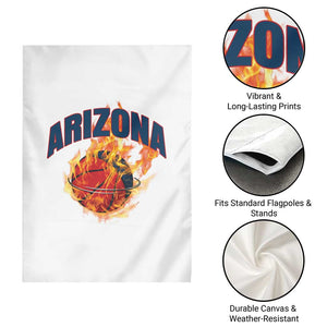 Arizona State Pride Garden Flag Flaming Basketball Coach Gift TS12 Print Your Wear