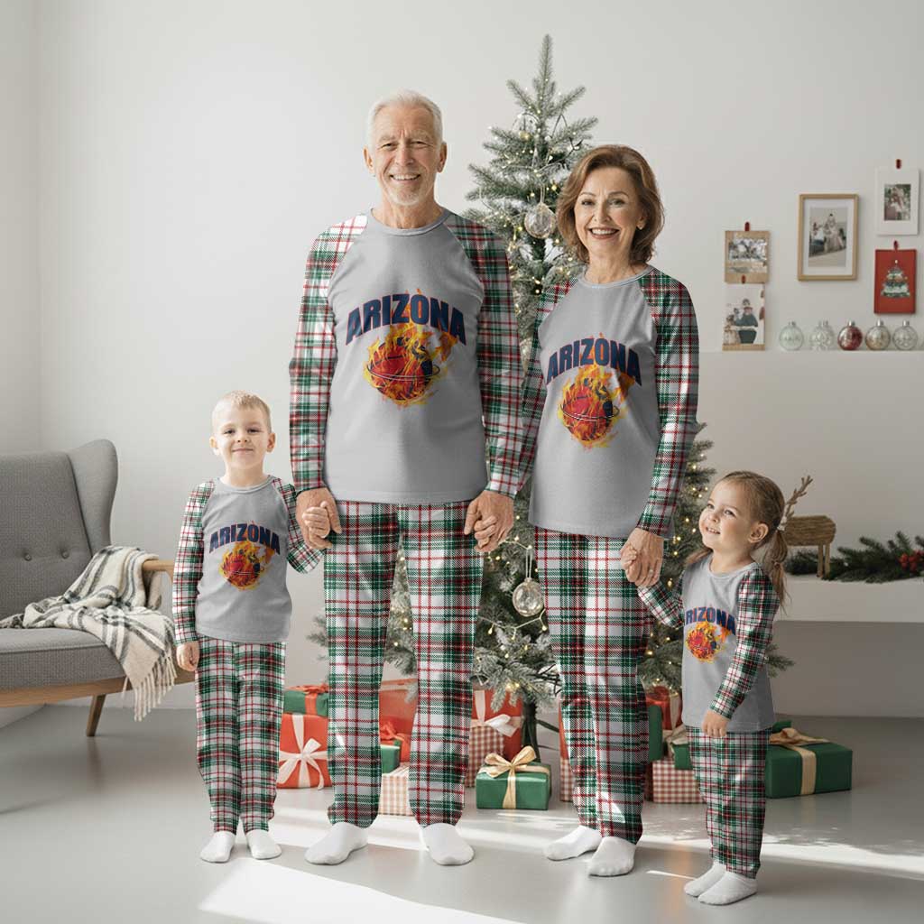 Arizona State Pride Plaid Pajama Set Flaming Basketball Coach Gift TS12 Christmas Plaid Print Your Wear