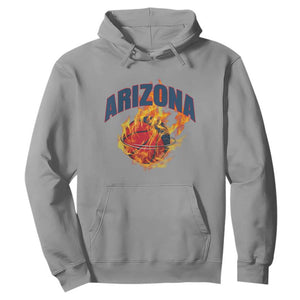 Arizona State Pride Hoodie Flaming Basketball Coach Gift TS12 Sport Gray Print Your Wear