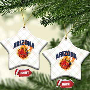 Arizona State Pride Ceramic Ornament Flaming Basketball Coach Gift TS12 Print Your Wear