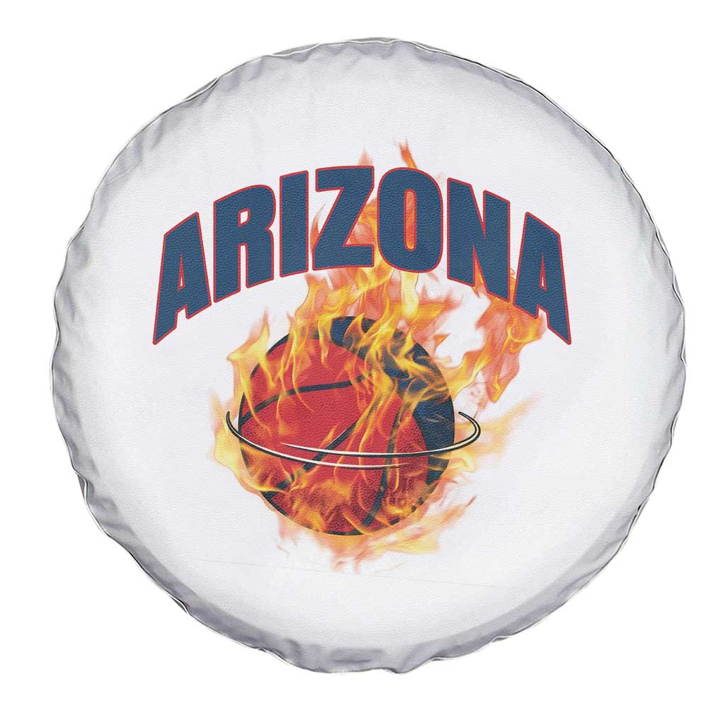 Arizona State Pride Spare Tire Cover Flaming Basketball Coach Gift TS12 Print Your Wear