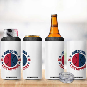 Arizona Champions Pride 4 in 1 Can Cooler Tumbler Professional Basketball Fan Gift TS12 Print Your Wear