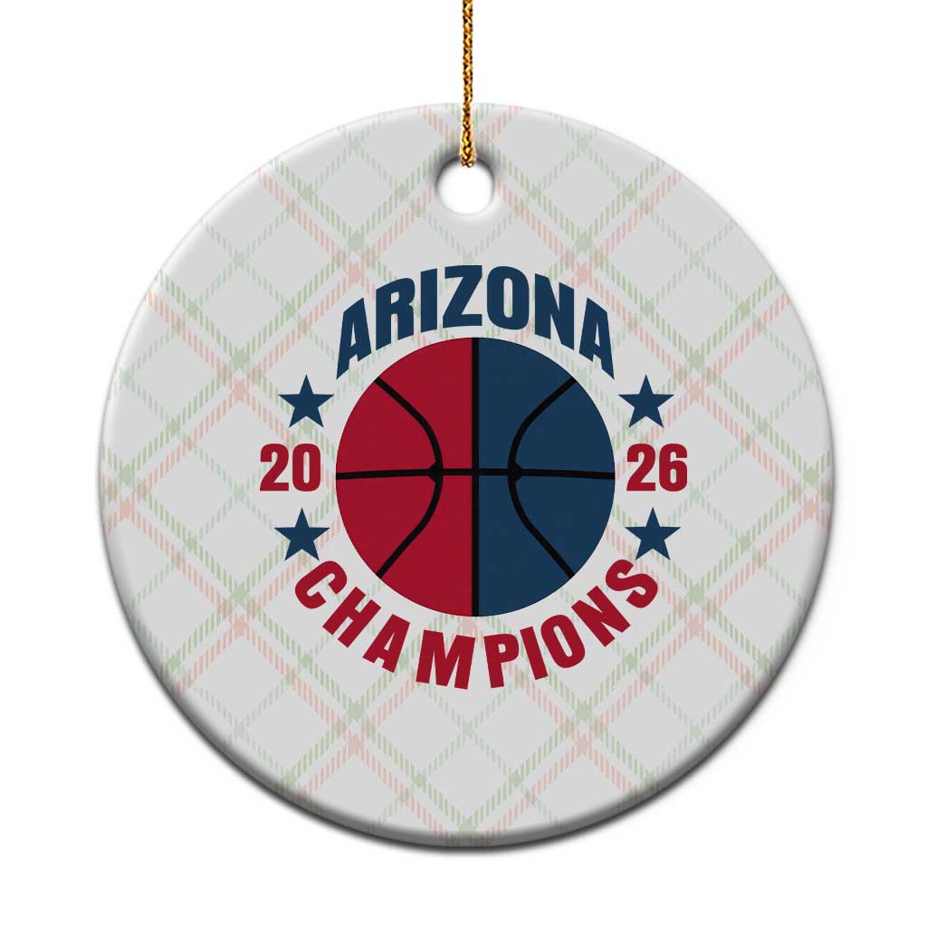 Arizona Champions Pride Ceramic Ornament Professional Basketball Fan Gift TS12 1pc Christmas Plaid Print Your Wear
