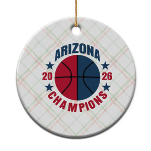 Arizona Champions Pride Ceramic Ornament Professional Basketball Fan Gift TS12 1pc Christmas Plaid Print Your Wear