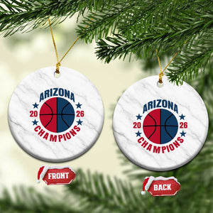 Arizona Champions Pride Ceramic Ornament Professional Basketball Fan Gift TS12 1pc White Marble Print Your Wear