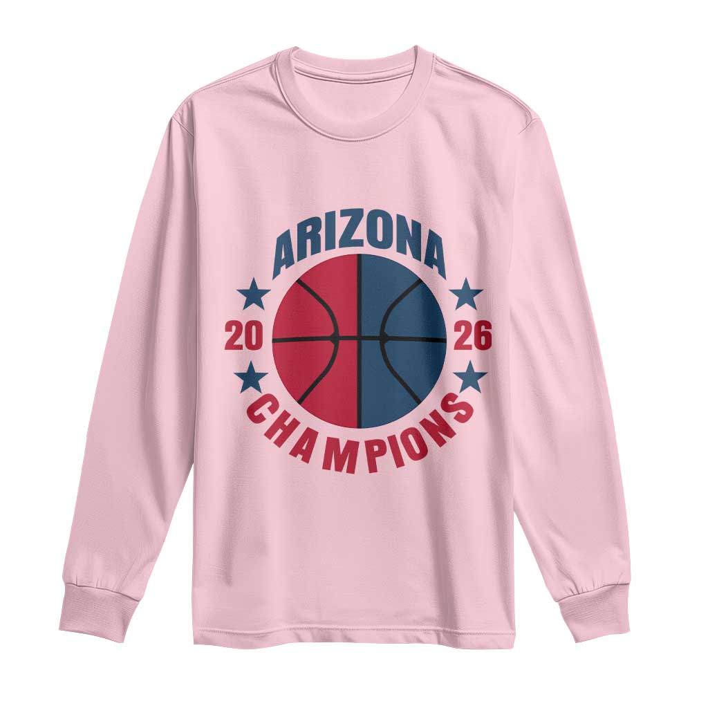 Arizona Champions Pride Long Sleeve Shirt Professional Basketball Fan Gift TS12 Light Pink Print Your Wear