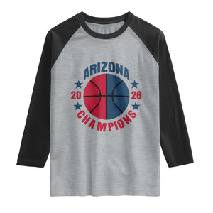 Arizona Champions Pride Raglan Shirt Professional Basketball Fan Gift TS12 Heather Gray Black Print Your Wear