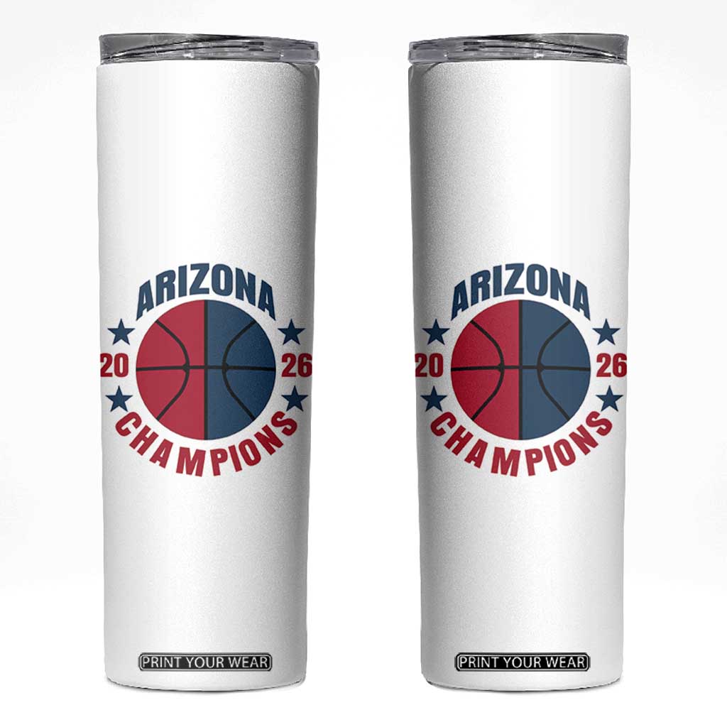 Arizona Champions Pride Skinny Tumbler Professional Basketball Fan Gift TS12 White Print Your Wear